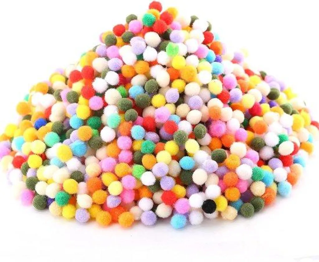 Pompons miniatures 10mm ultra doux pour finitions soignées et décors DIY