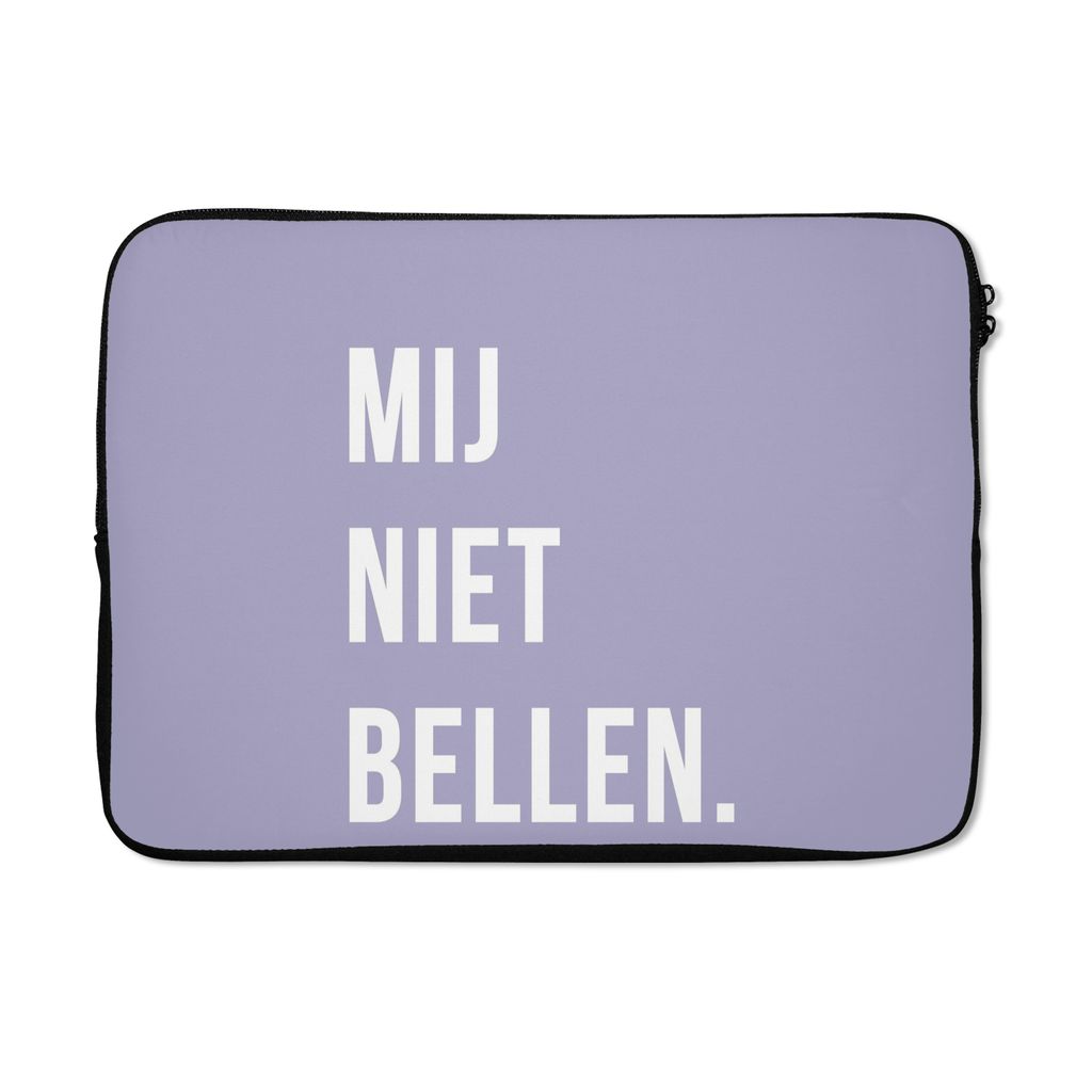 MuchoWow Laptop Hülle 13 Zoll Zitate - Sprichwörter - Ruf mich nicht an. - Violett - Weiß Laptoptasche - Laptophülle - Sleeve - Rundumschutz