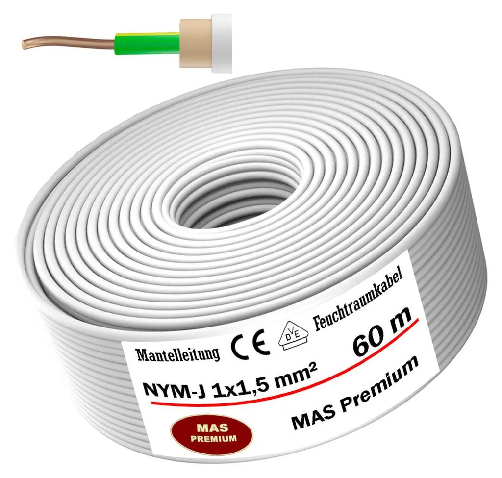Cavo NYM-J 1x1,5 mm² 60 metri - La Scelta degli Elettricisti Italiani