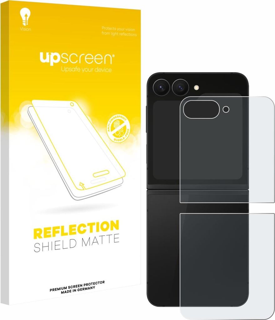 upscreen Schutzfolie für Samsung Galaxy Z Flip 7 FE (Rückseite) Displayschutz Displayschutzfolie Folie Matt Entspiegelungsfolie