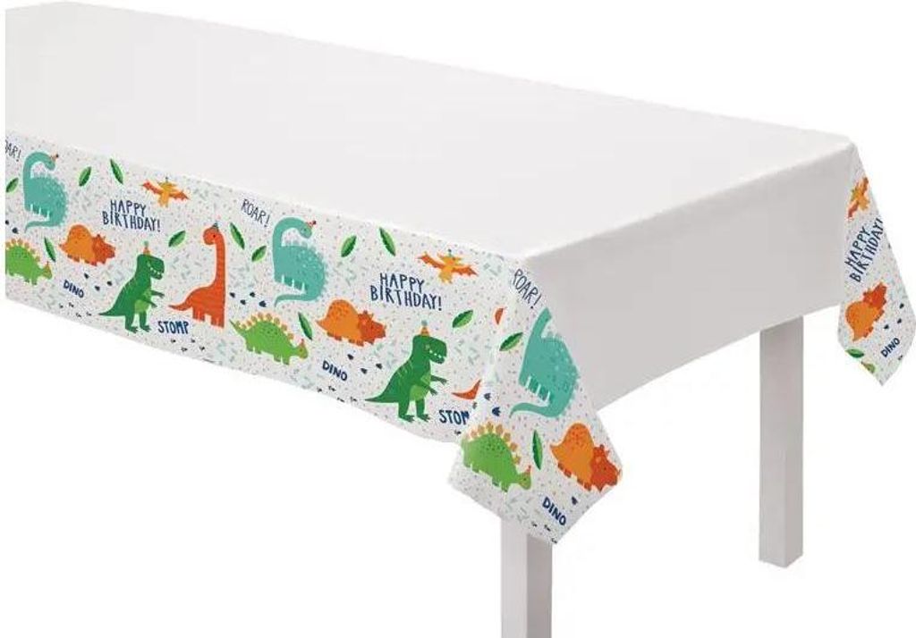 amscan Tischdecke Dino-Mite Plastik 137 x 260 cm DINO MITE