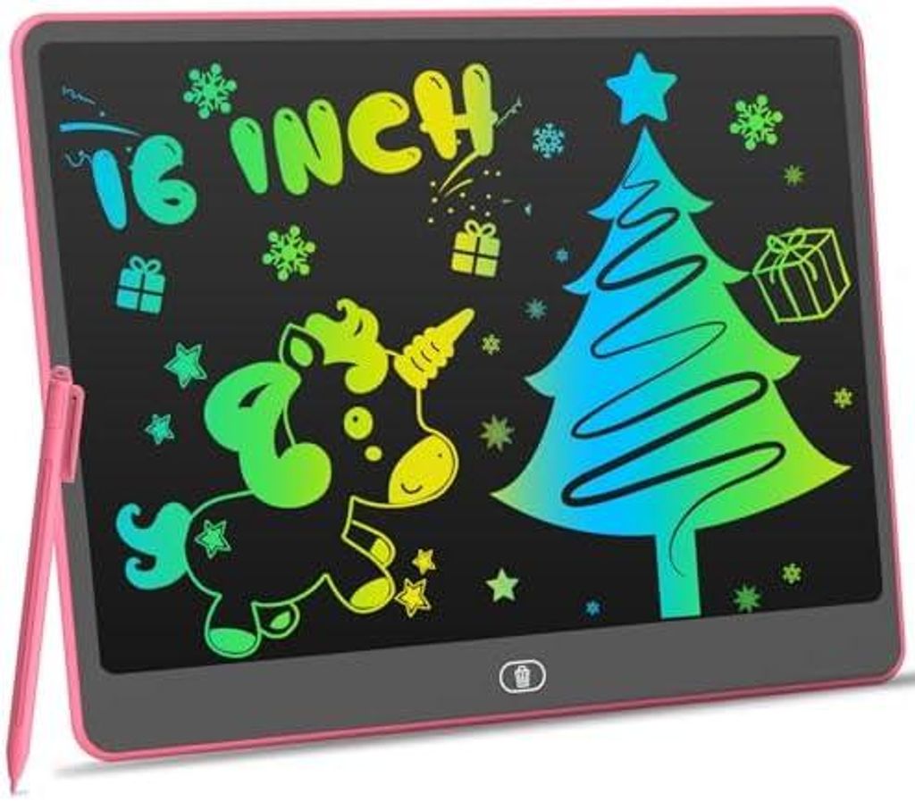 16‑Zoll LCD‑Schreibtafel‑Zaubertafel für Kinder (Rosa), Produktbild 