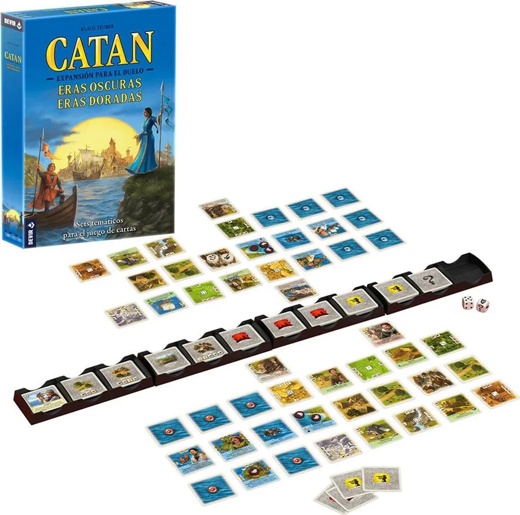 Catan Duel Jeu de Société Devir - Version de Cartes pour 2 Joueurs