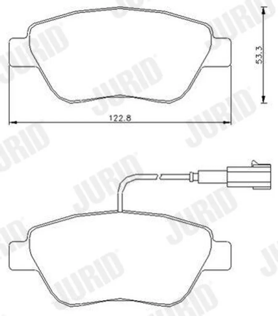 Plaquettes de frein JURID 573164J : stoppez les bruits sur FIAT PANDA 169