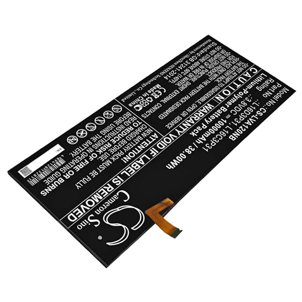 Batterie Lenovo YB-Q501F ZA1Y0061US Yoga A12 remplace L16C3P31 Techtek
