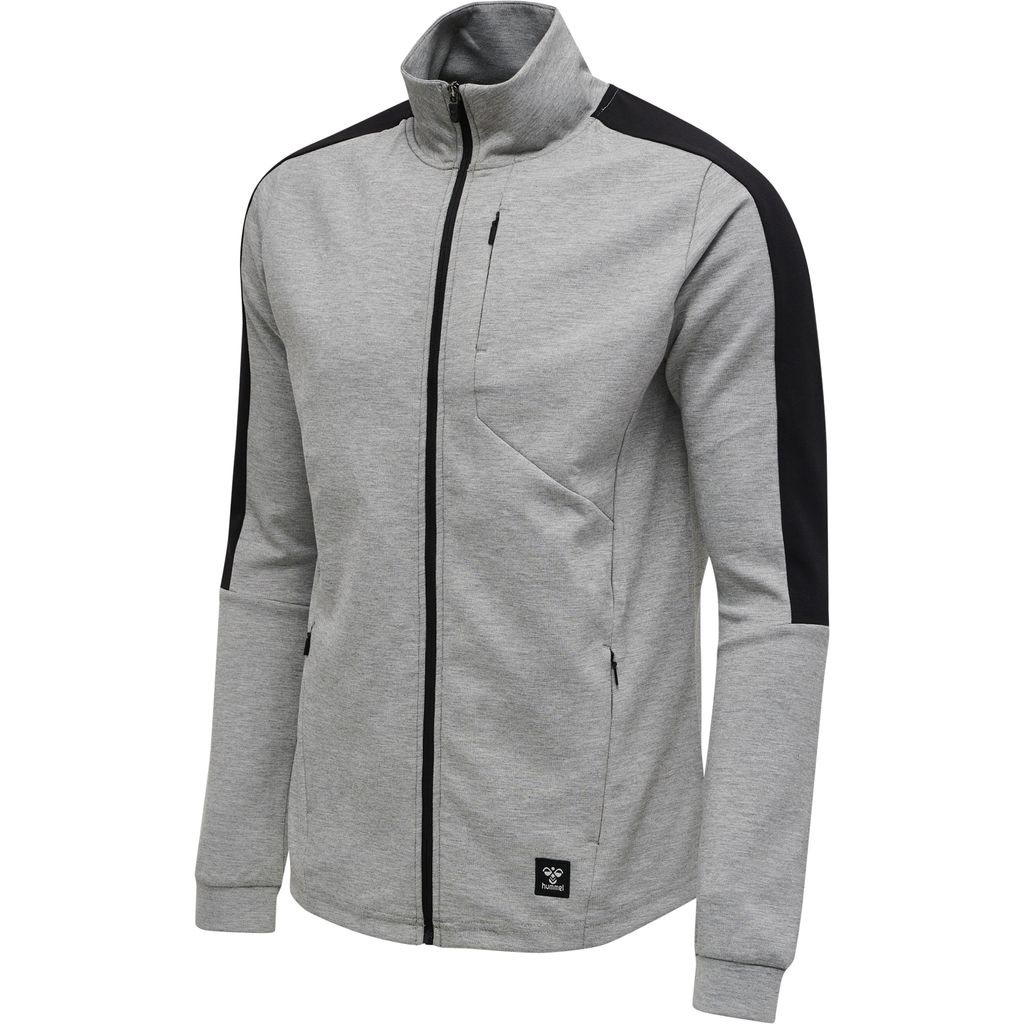 Hummel Hmltropper Zip Jacket, GREY MELANGE, S, Herren Produktbild 