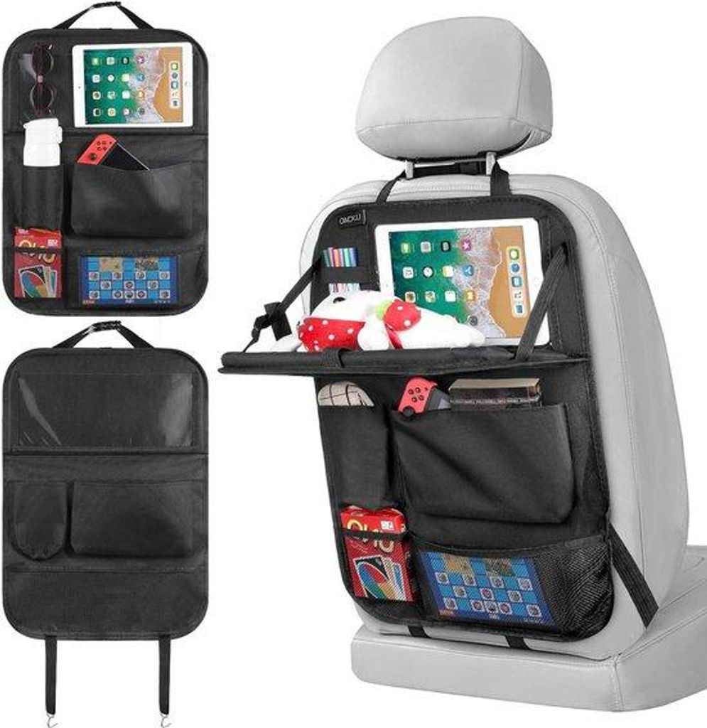 Automobil-Stauraum-Schutz - Universal-Karosserie-Organisator mit Tablet- und Smartphone-Ablage - Wasserdichter Auto-Kinder-Sicherheitsträger