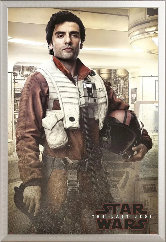 Cornice Shinsuke Maxi Argento con Poster Star Wars Poe EP8