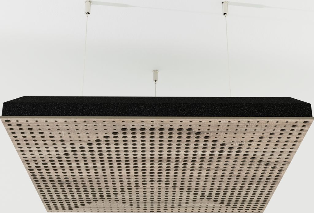 2-Stück Akustik Deckenpaneele «WILDS-C» mit Montageset | Absorption - Diffusion - Reflexion - Schalldämmung - Isolierung | Acoustic Cloud Panel...