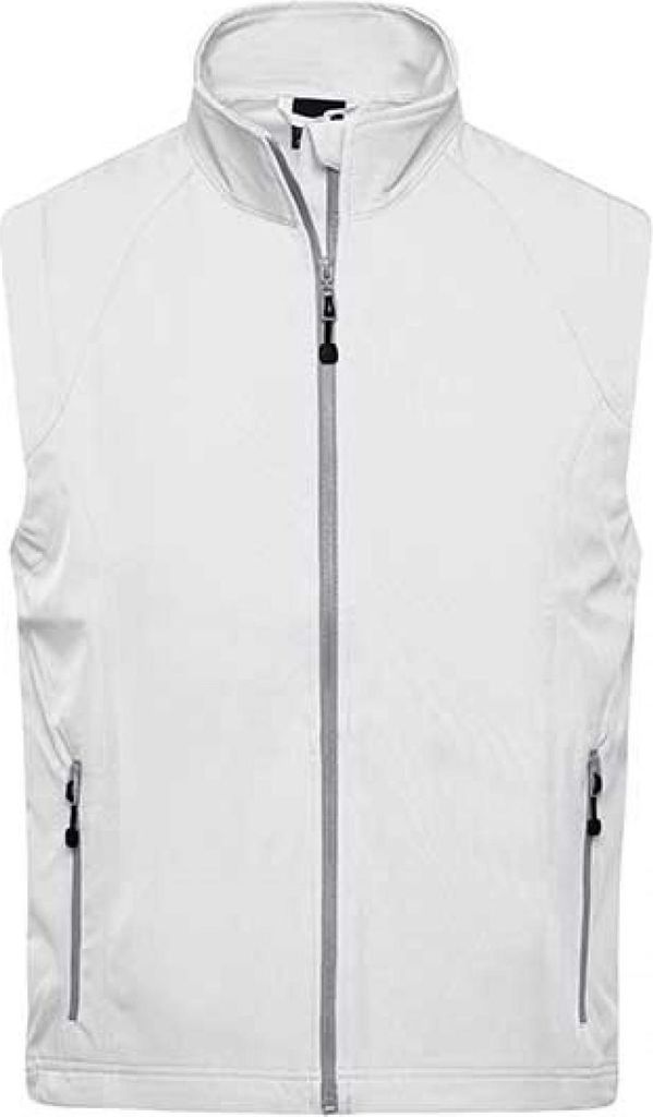 Men's Softshell Vest Modische Softshellweste off-white, Gr. M