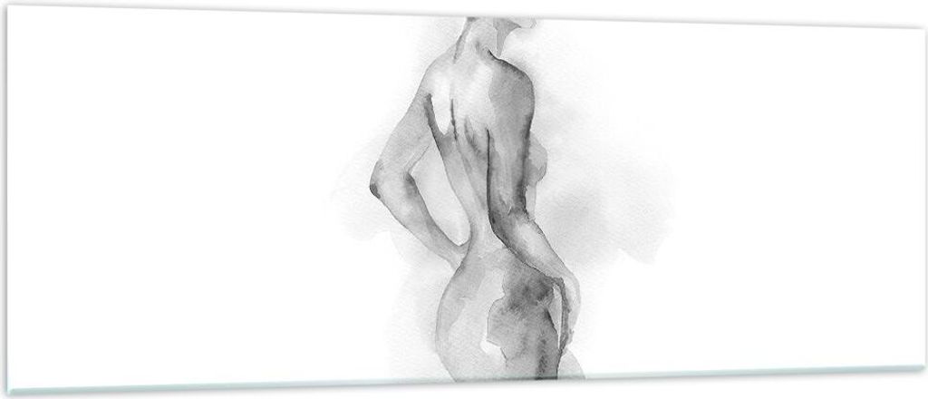 Bilder auf glas - Einteilig - Frau Körper Stück - 140x50cm - Glasbilder - Wandbilder - Bilder - zum Aufhängen bereit - Wanddekoration aus Glas -...