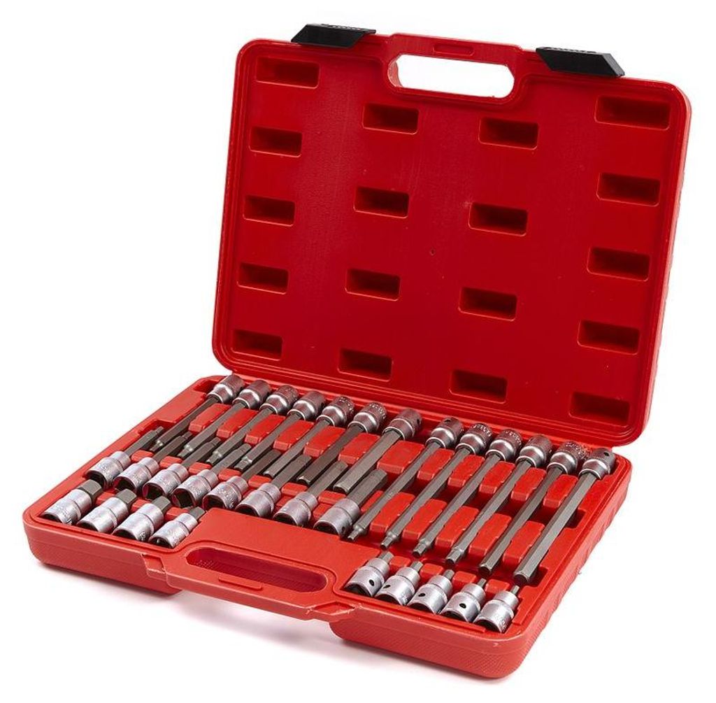 HBM Profi 30-teiliger 1/2-Zoll-Innensechskant-Steckschlüsselsatz