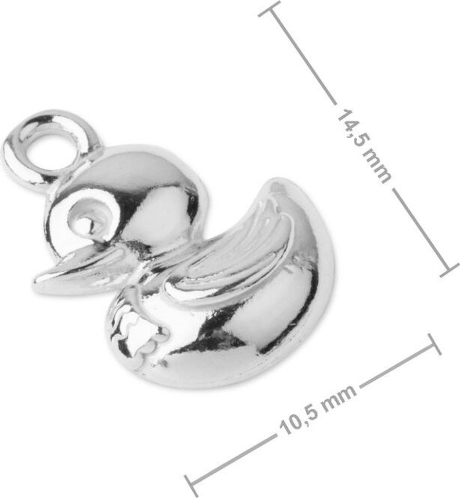 Silber-Anhänger Ente Nr.1139 - 5 Stück - 5 Stück