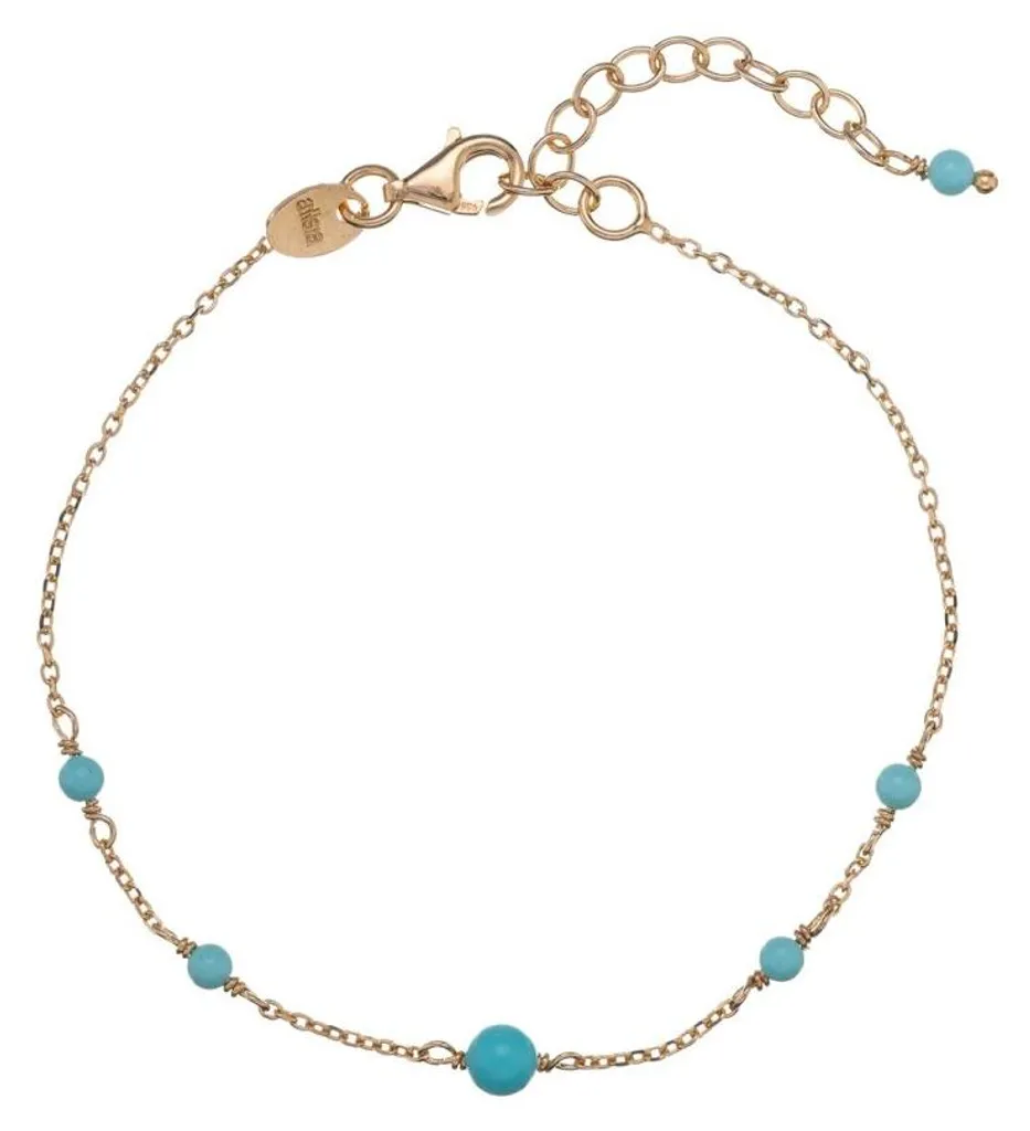Bracelet turquoise en plaqué or : l'accessoire idéal pour vos soirées