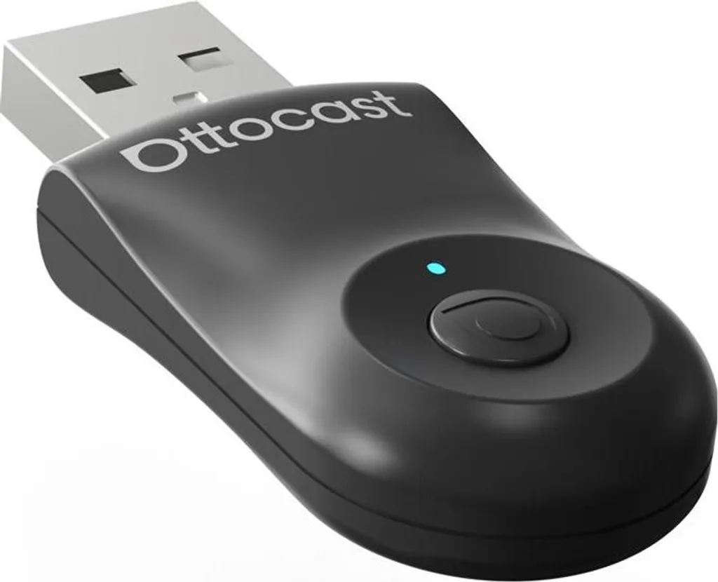 Adaptateur sans fil 2-en-1 pour voiture Ottocast CA505-T boîtier noir