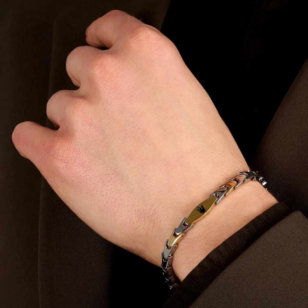 Bracelet Homme Maserati 18cm ICONIC - Accessoire Idéal pour un Cadeau