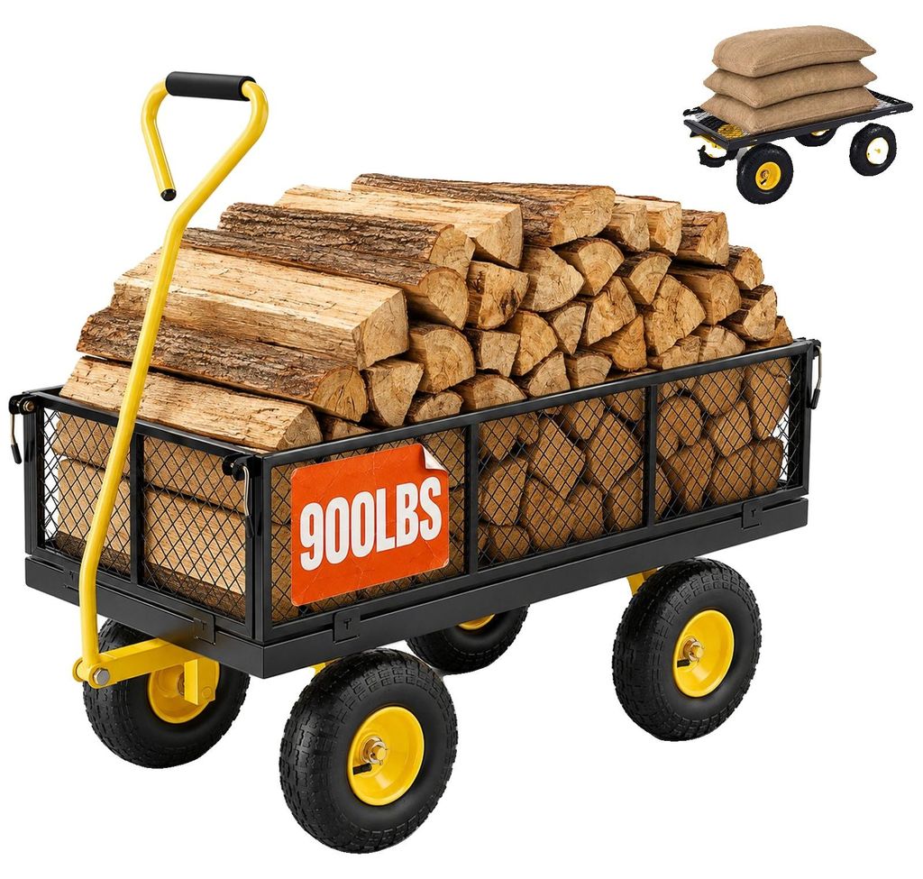 VEVOR Bollerwagen 965x560x535 mm, Chariot de jardin, Image du produit 