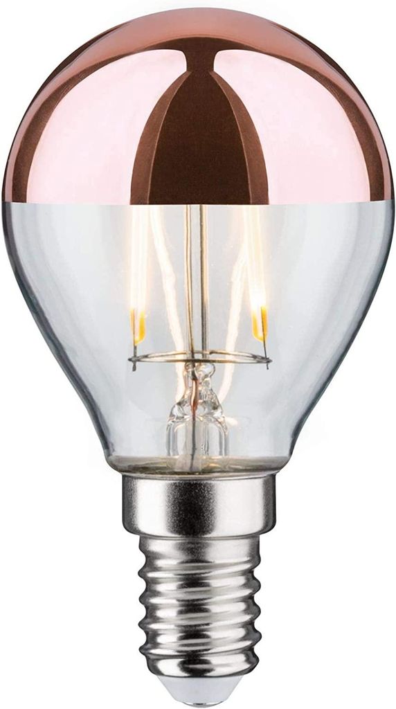 LED drop 2,6 watt E14 testa specchio rame bianco caldo Immagine del prodotto 