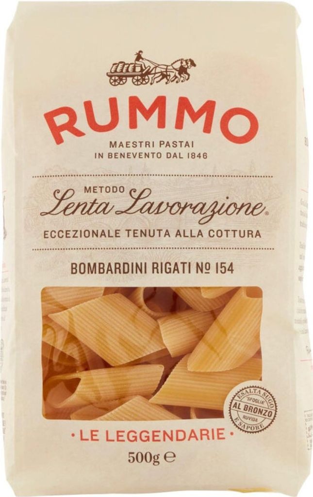 Rummo Lenta Lavorazione Bombardini Rigati No.154 500g Produktbild 