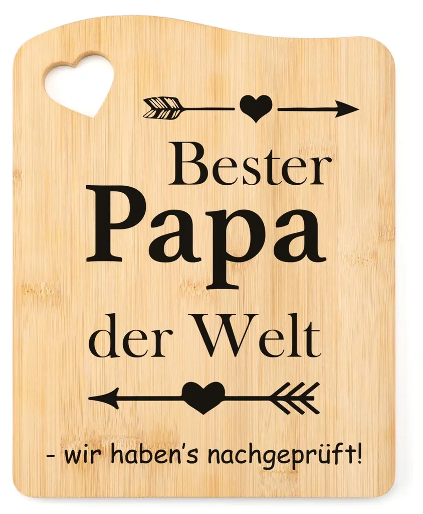 Cadeau papa pour la cuisine : planche en bambou pour barbecue et apéro