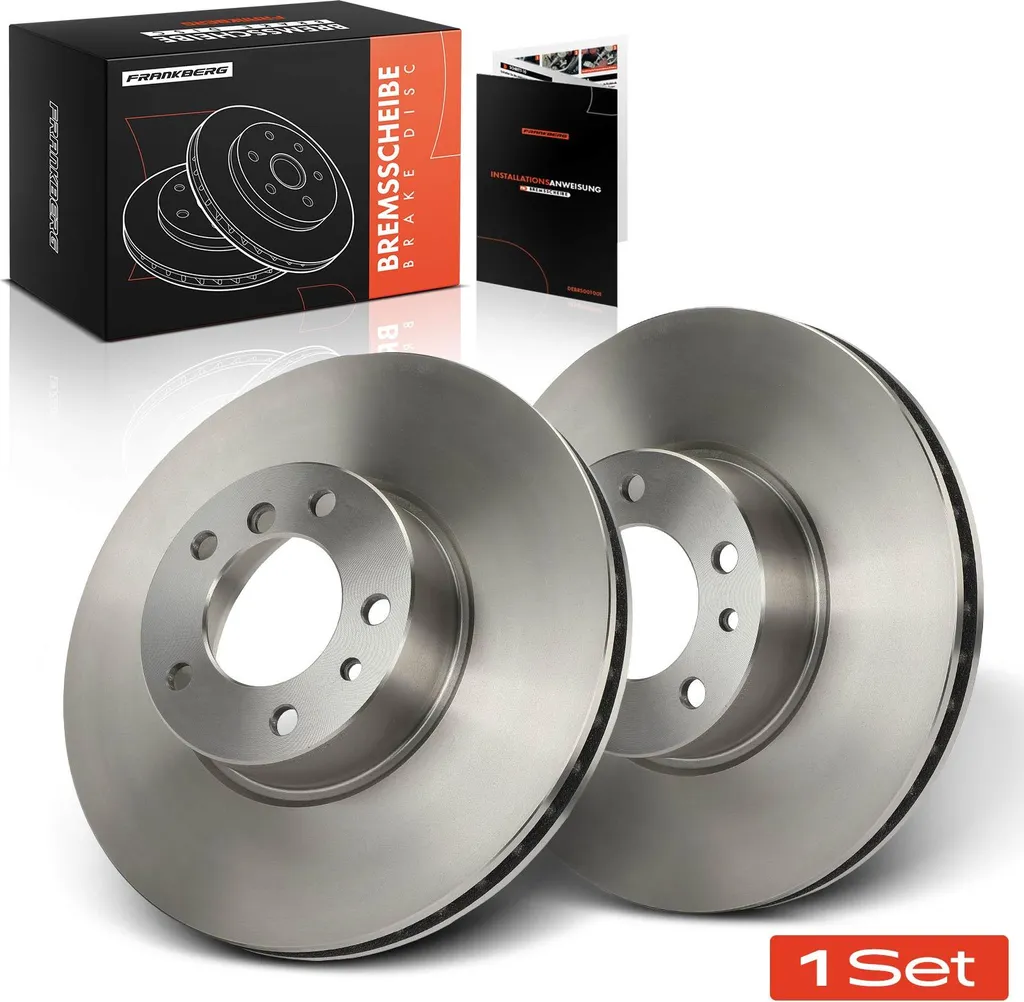Paire de disques de frein ventilés avant pour BMW Série 7 E38 et E32