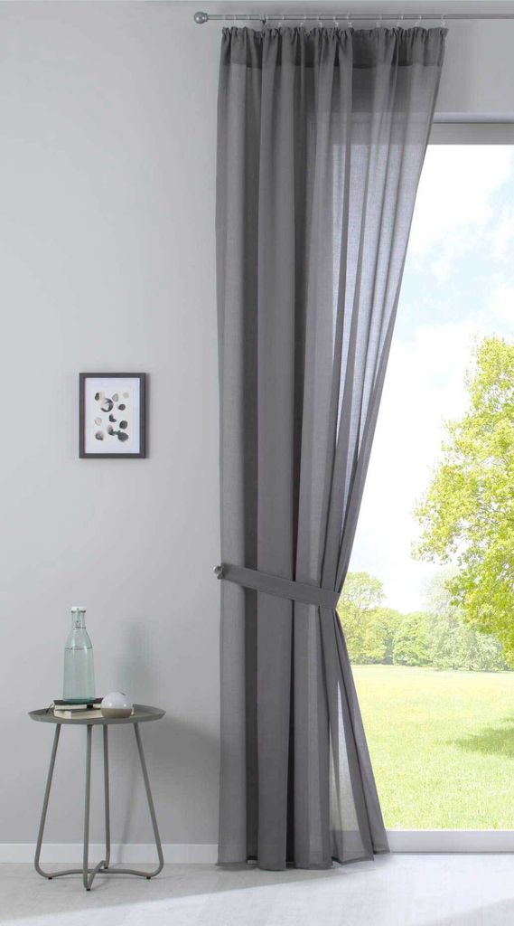 Gardine »Nizza« Baumwoll-Voile Halbvoile HxB 254x135 cm Produktbild 