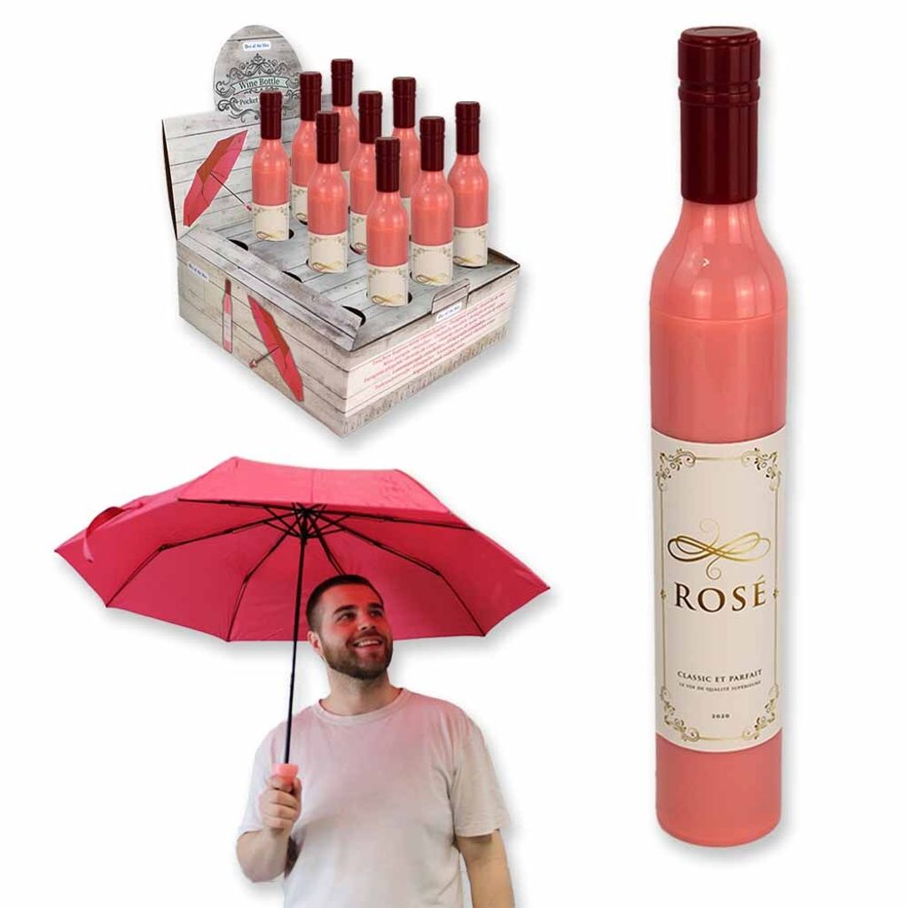 Taschen Regenschirm Damen "Roséwein" - ca. 90 cm Produktbild 