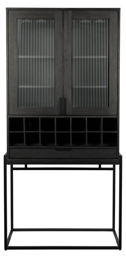 Buffetschrank Weinschrank TRAVIS BLACK OAK von ZUIVER