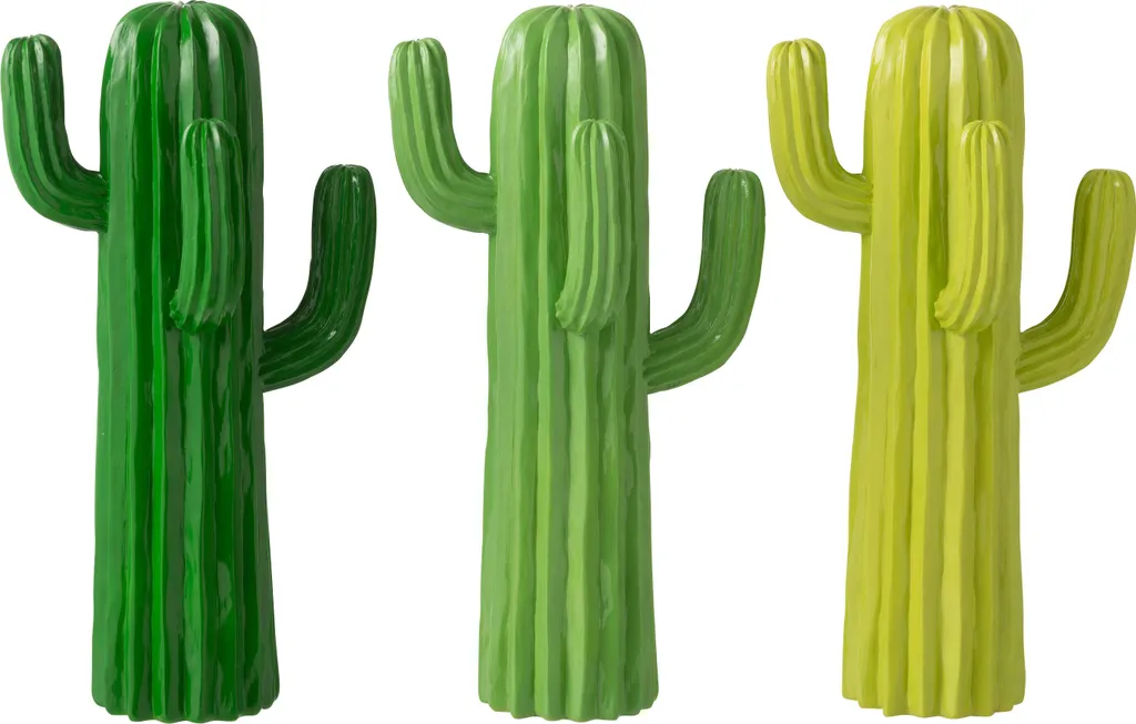Statue Cactus de Décoration Intérieure Vert Géant en Résine J-Line