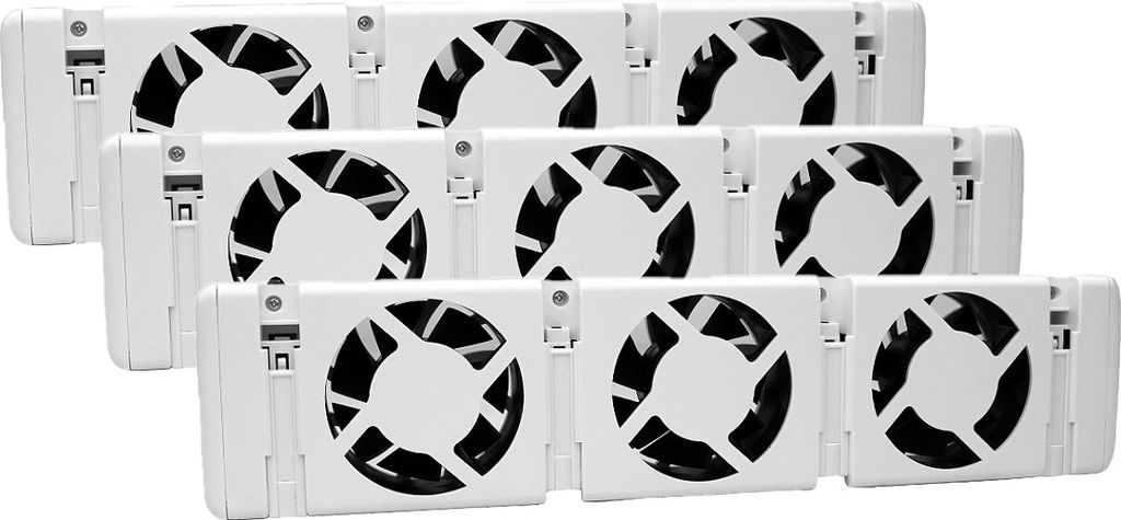 Heizkörper Ventilator - Heizkörperverstärker Tripleset 9 Lüfter-Radiator-ventilator-Triple
