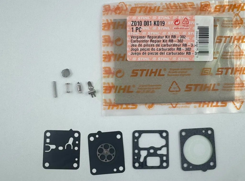 Kit membrane carburateur STIHL RB-302 Z010001K019 pour HL 94 et FS 94