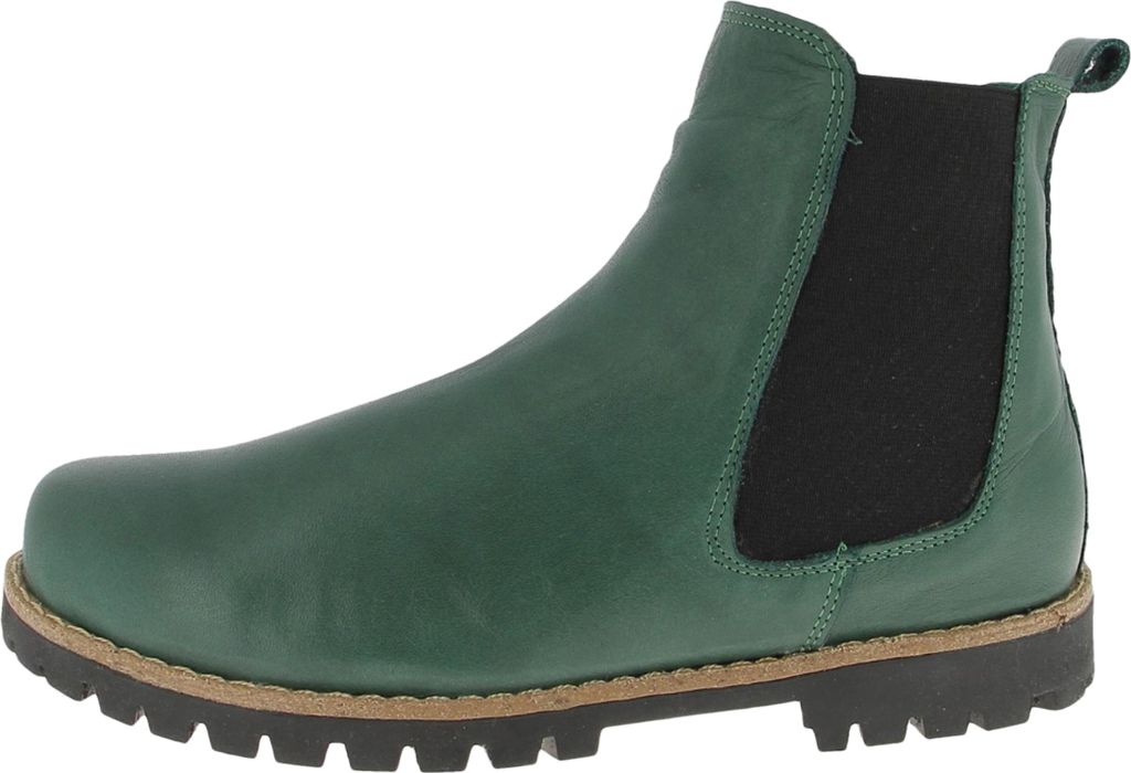 Andrea Conti Damen Stiefelette Leder Chelsea Boot mit losen Einlagen 0340229, Größe:37 EU, Farbe:Grün