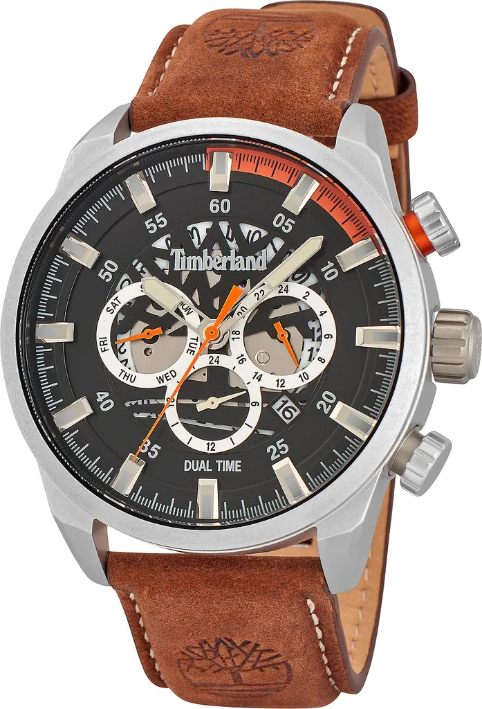 Timberland TDWGF2100603 Orologio da uomo Henniker III Dual Time 47 mm 5ATM