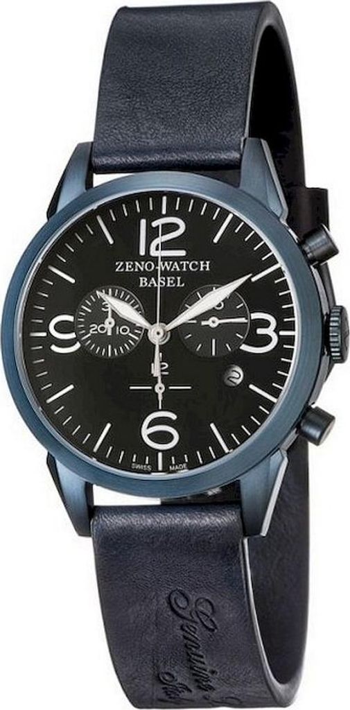 Zeno-Watch - Armbanduhr - Herren - Vintage Line Chrono blue - 4773Q-bl-i1