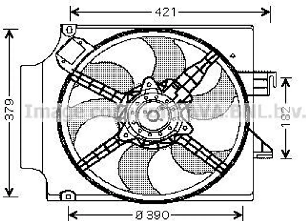 Ventilateur moteur pour Ford Transit remplace la pièce OE 1061090