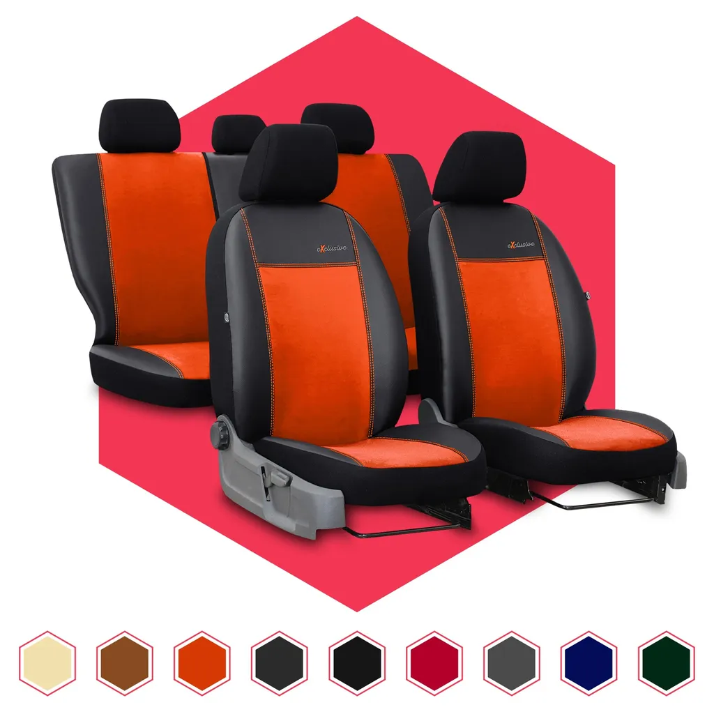 Look Sportivo Suzuki SX4 I | Coprisedili Auto Arancioni Universali