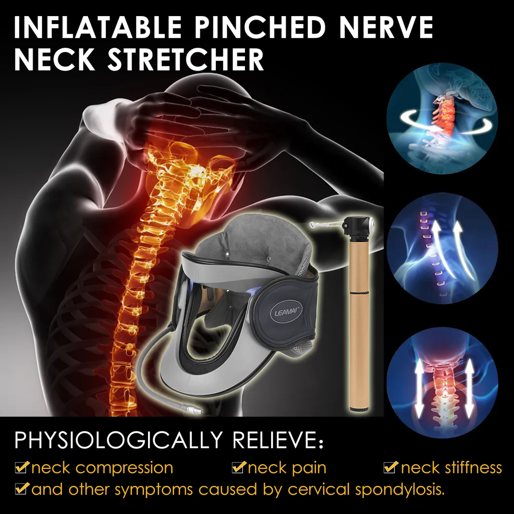 Appareil gonflable cervical ergonomique pour étirement de la nuque
