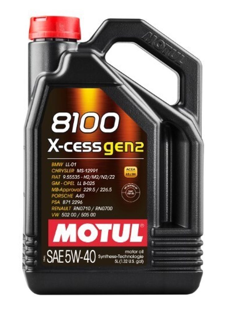 5 Liter MOTUL 5W-40 8100 X-CESS GEN2 BMW Longlife-01 MB Produktbild 