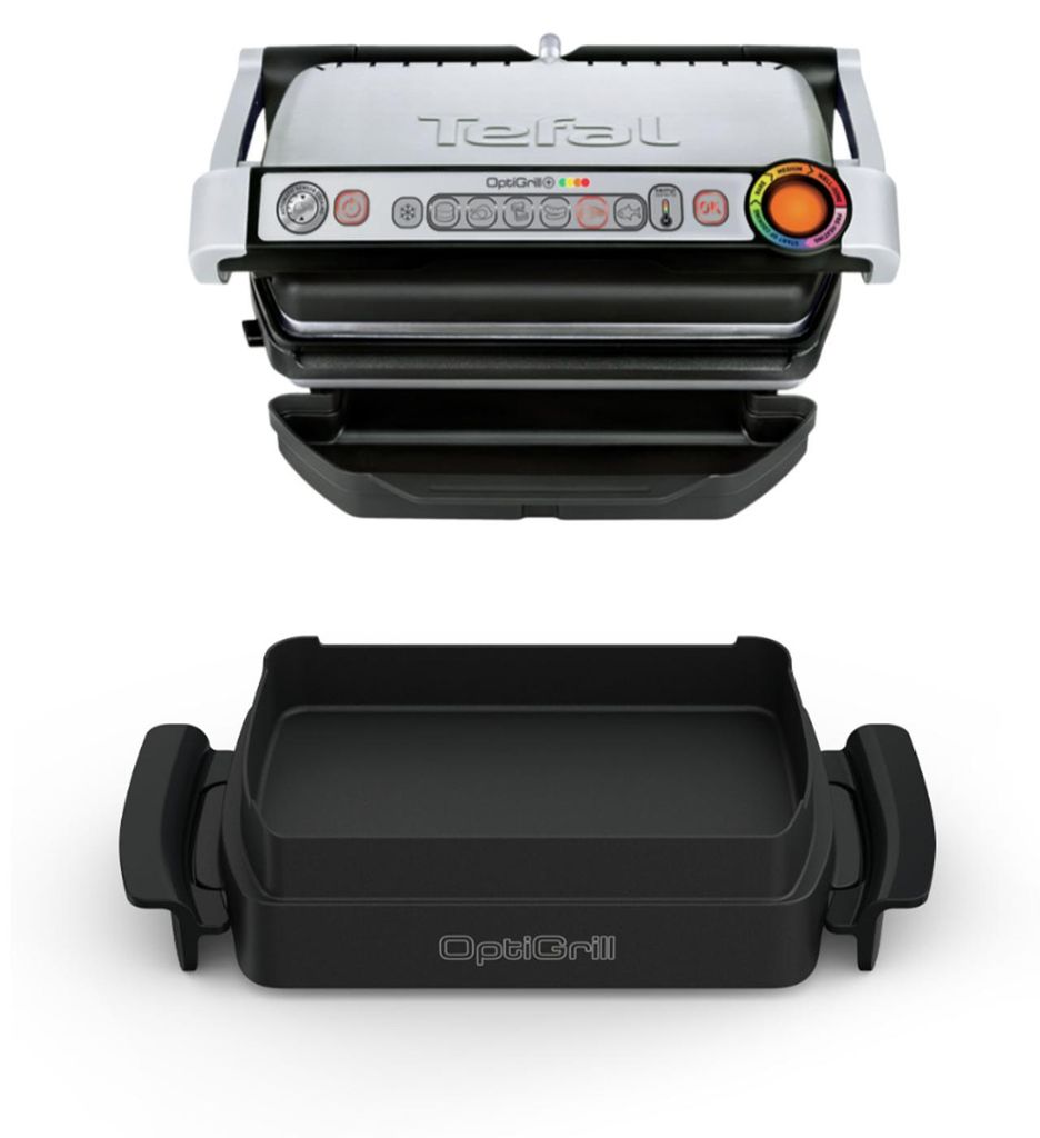 TEFAL OptiGrill + GC714D, OptiGrill+ voor snacks en bakken, Productafbeelding 