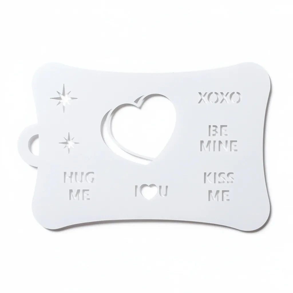 Ooh Body Art Valentinstag-Bonbonherz-Schablone t01