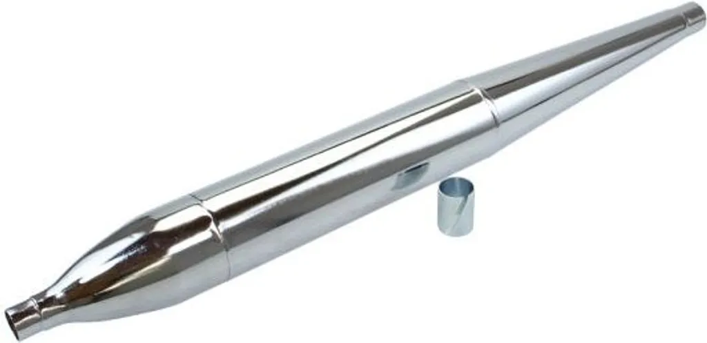 Échappement Chromé 690mm pour Zündapp GTS 50 avec Raccord 26mm Type 517