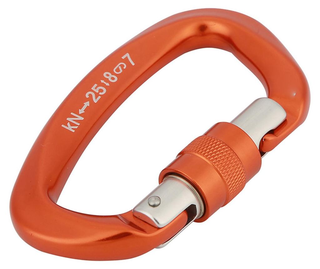 XINDA D-Form-Sicherheitsverriegelungsverbinder, Kletterschutz-Zubehör (Orange)