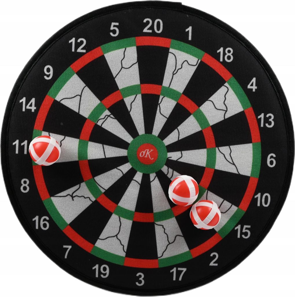 Klett-Dartscheibe für Kinder 35cm mit 3 Bällen Sicheres Wurfspiel Indoor & Outdoor Spaß