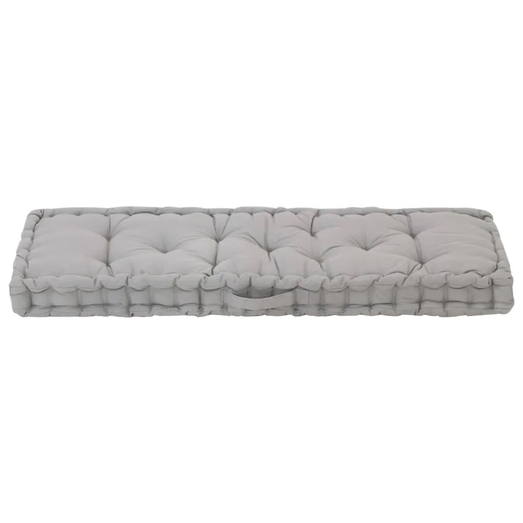 Cuscino Pallet in cotone 120×40×7 cm grigio - 3