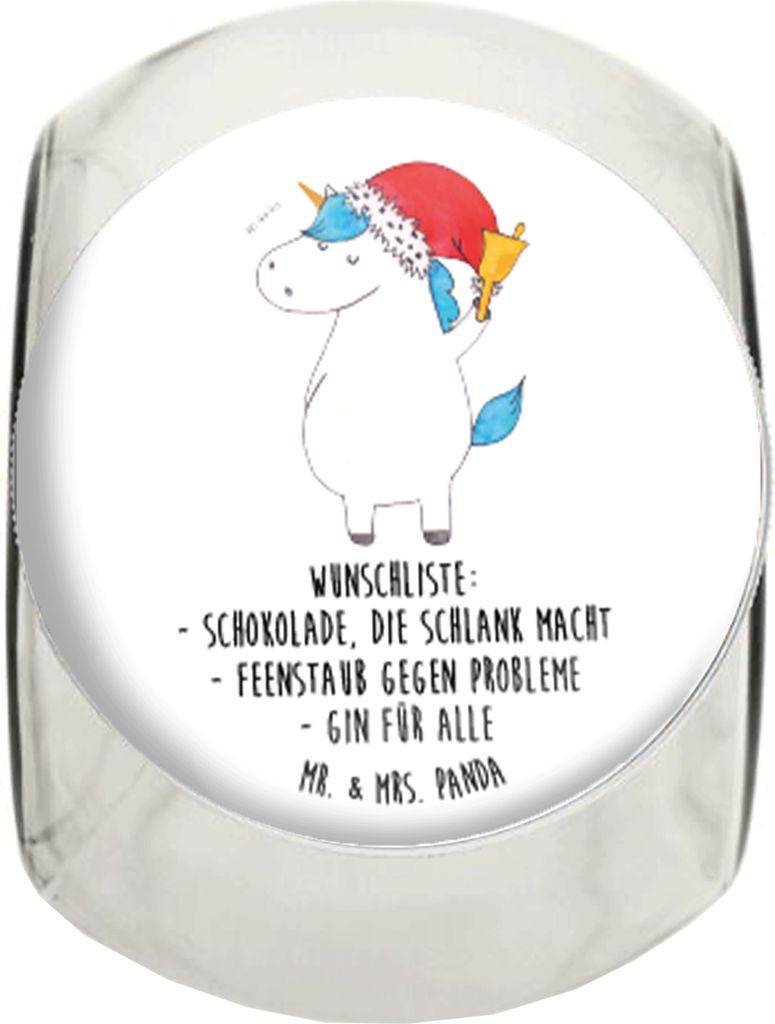 Mr. & Mrs. Panda Bonbonglas Einhorn Weihnachtsmann XL Produktbild 