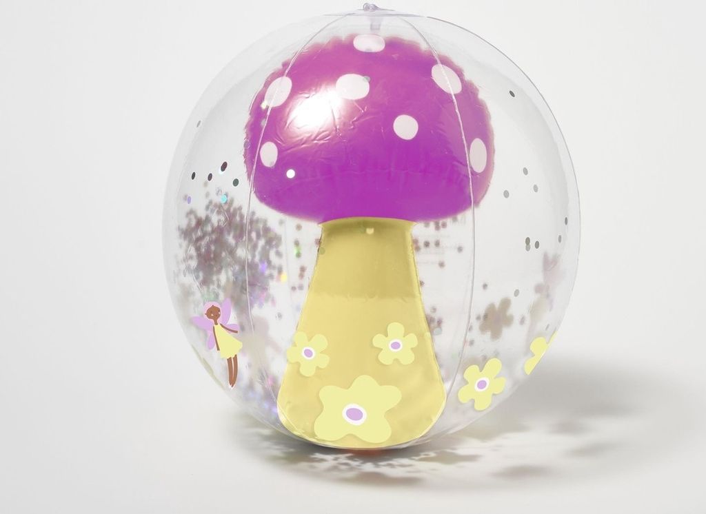 Kinder aufblasbare Spiele 3D Strand Ball Mima die Fee Zitrone lila | Sunnylife