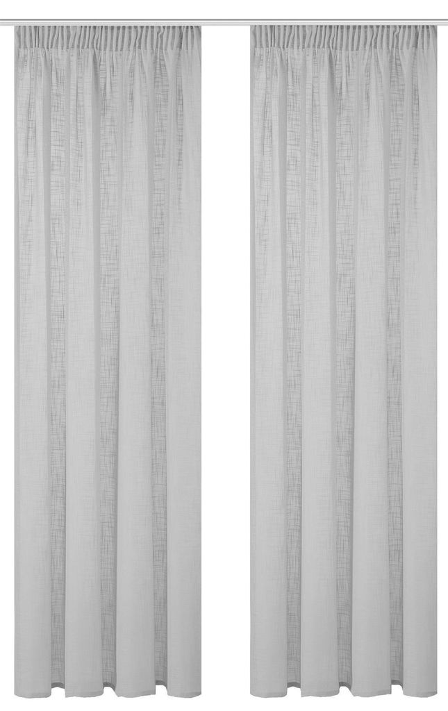 Home Basics Softy 2Er Set Kombibandschal 225 x 140 cm 2x Fertigschal Grau