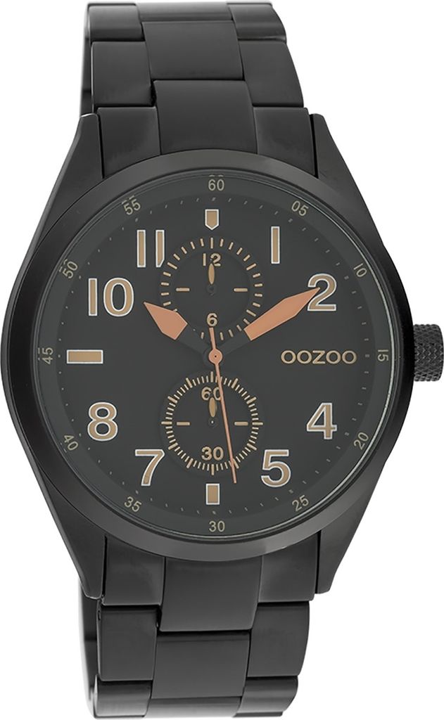 Oozoo Armbanduhr schwarz Metall Timepieces Damen Analog-Quarzuhr UOC10635