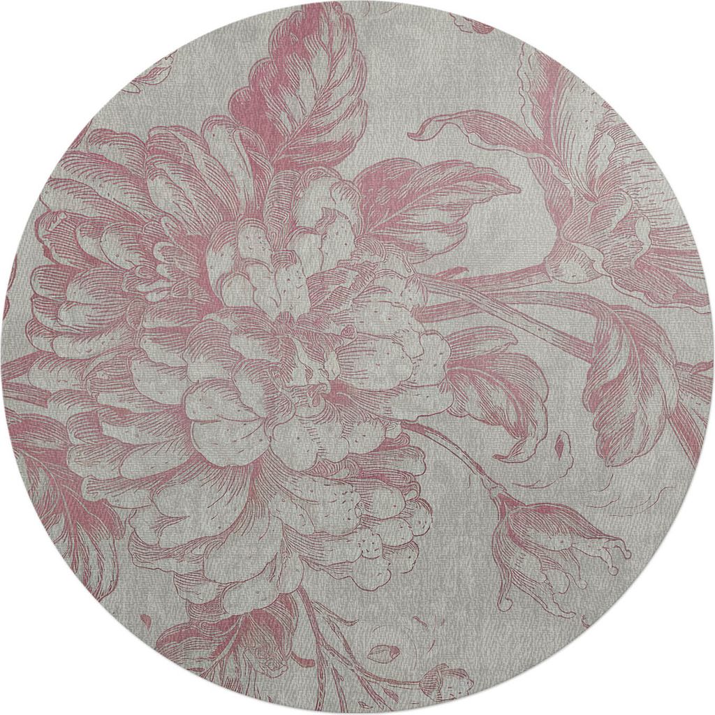 Florales Retro-Ornament – Bodenschutzmatte – Stuhlunterlage – Bürostuhlmatte – Rutschfeste Bodenmatte – Schutzmatte für Hartboden – f...