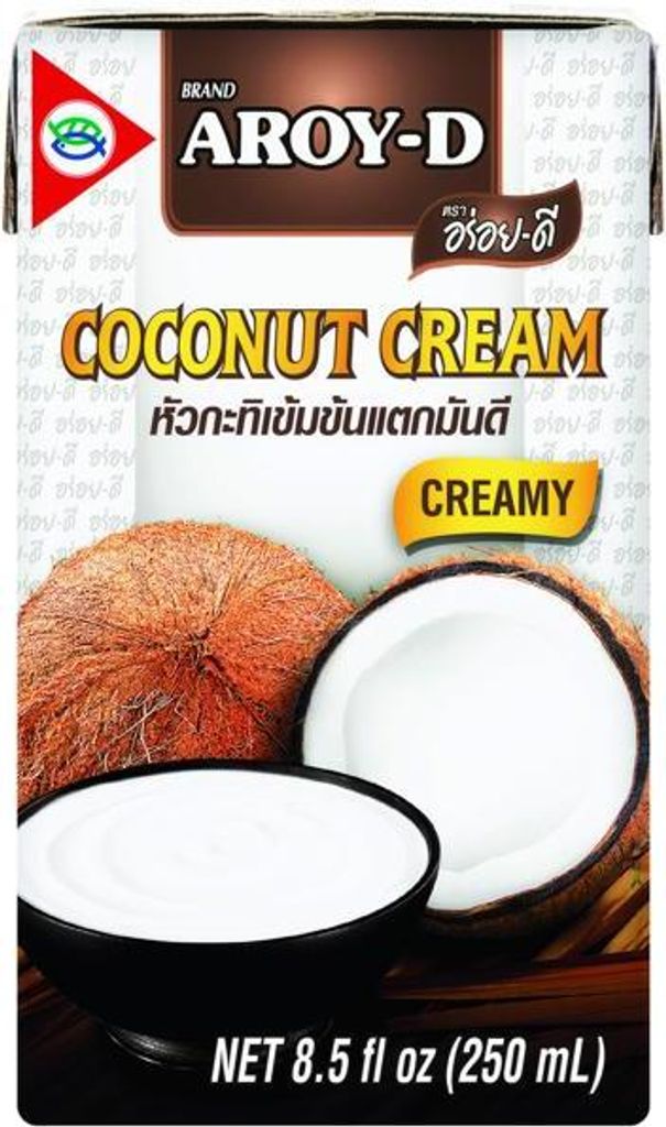 Aroy-d | Crema di cocco - 250 ml - 85% di grassi - Immagine del prodotto 